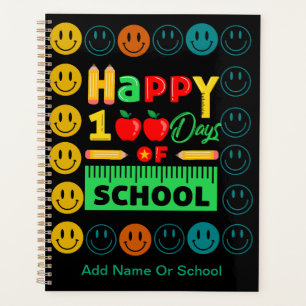 100e jour de l'école mignon sourire visage