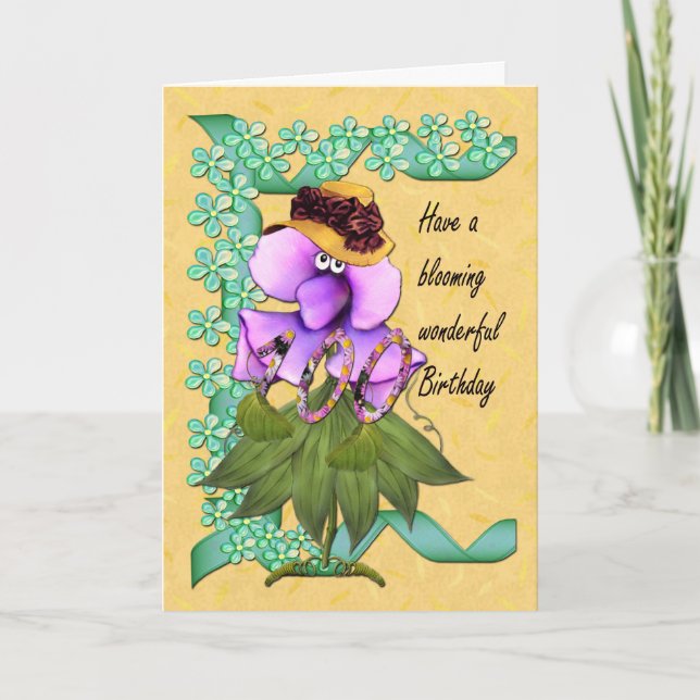 100th Carte d'anniversaire avec des défaites (Devant)