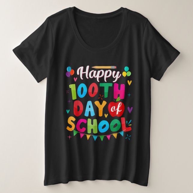 100Th Day Of School For Teachers Kids Happy 100 Da (Design devant)