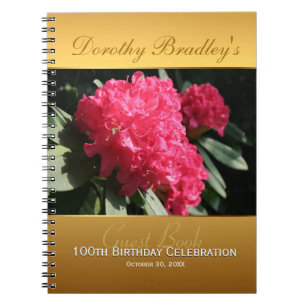 100th Livre d'invité de rhododendron de