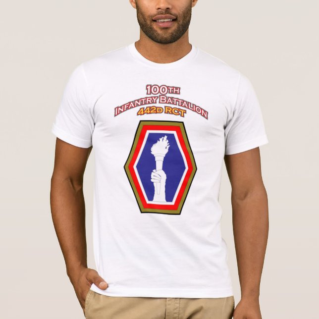 100th T-shirt de correction d'épaule de bataillon (Devant)