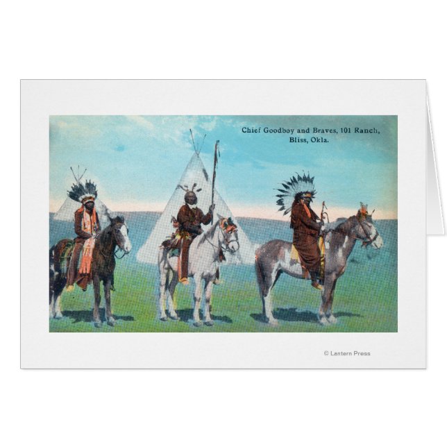 101 Ranch View of Chief Goodboy and Braves (Devant horizontal)