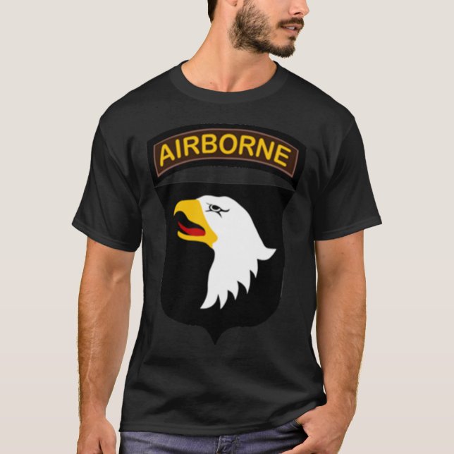 101e Airborne - T-shirt classique Eagles hurlant (Devant)