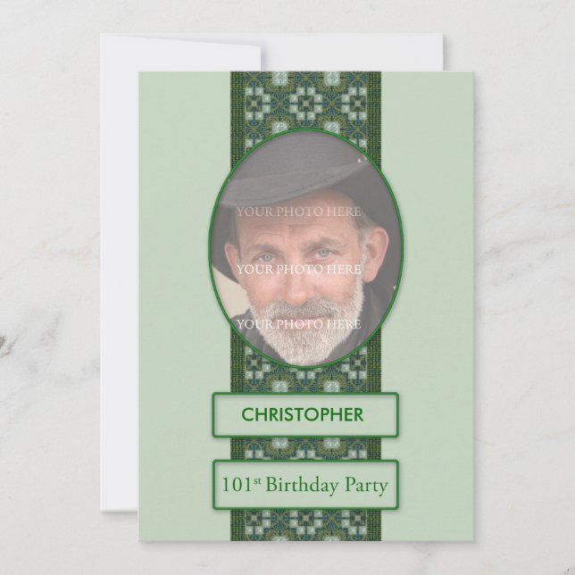 101e Invitation de fête d'anniversaire Ajouter une (Devant)