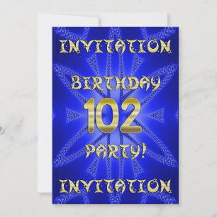 102 et Birthday Invitation