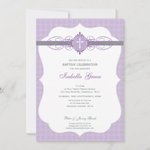 103 Annette - BAPTISM INVITATION :: immaculé