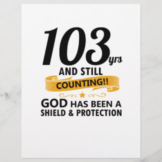 103 ans et toujours en cours d'anniversaire