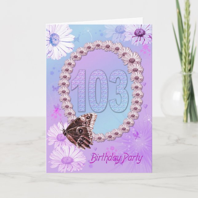 103e anniversaire Invitation (Devant)