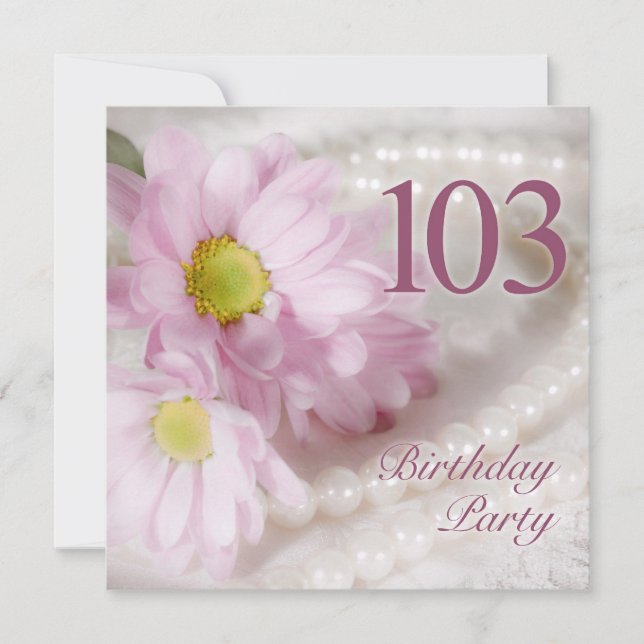 103e invitation à la fête d'anniversaire avec marg (Devant)