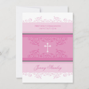 104 Gina :: INVITATIONS de COMMUNION :: boucles 2P