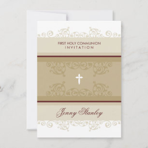 104 Gina :: INVITATIONS DE COMMUNION :: boucles 5P
