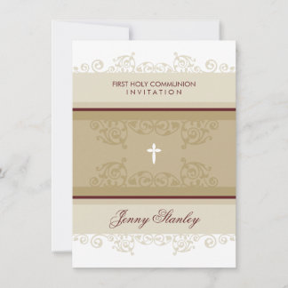 104 Gina :: INVITATIONS DE COMMUNION :: boucles 5P