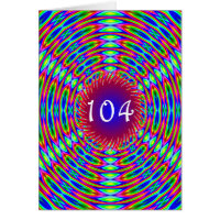 104e anniversaire Abstrait Trippy Swirls