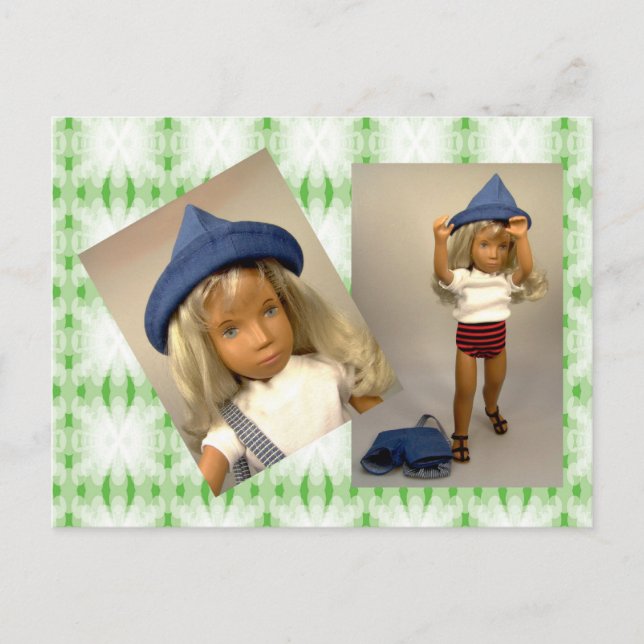 107 Carte postale blonde Gingham Holiday (Devant)