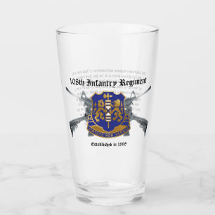 108e régiment d'infanterie Verre de 16 oz