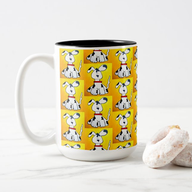 109 - Mug de chien blanc (Avec donut)