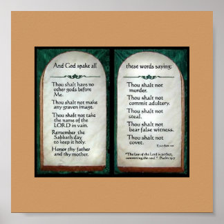 10 Affiche des commandements