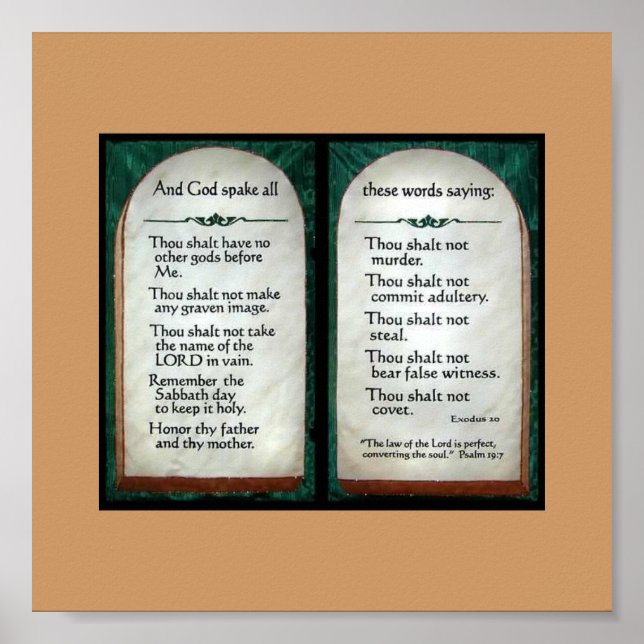 10 Affiche des commandements (Devant)