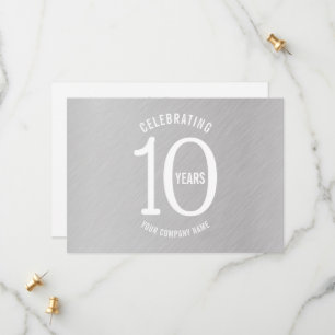 10 ans anniversaire de l'entreprise invitations de
