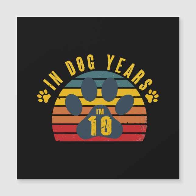 10 ans en années chien  (Devant)