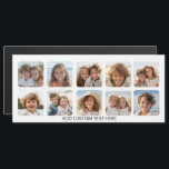10 Collage photo avec texte simple - aimant blanc<br><div class="desc">Ajoutez vos photos préférées à ce modèle amusant. Vous pouvez utiliser des photos Instagram ou n'importe quelle photo pour cette grille.</div>