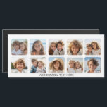 10 Collage photo avec texte simple - aimant blanc<br><div class="desc">Ajoutez vos photos préférées à ce modèle amusant. Vous pouvez utiliser des photos Instagram ou n'importe quelle photo pour cette grille.</div>
