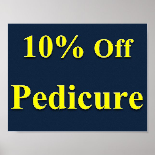 10% de réduction sur la pédicure Poster Matte (Devant)