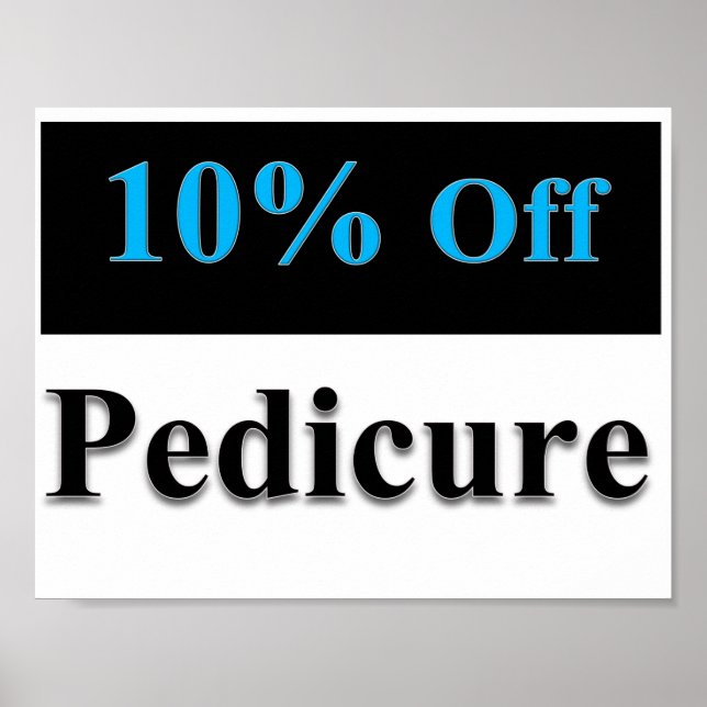 10% de réduction sur la pédicure Poster Matte (Devant)