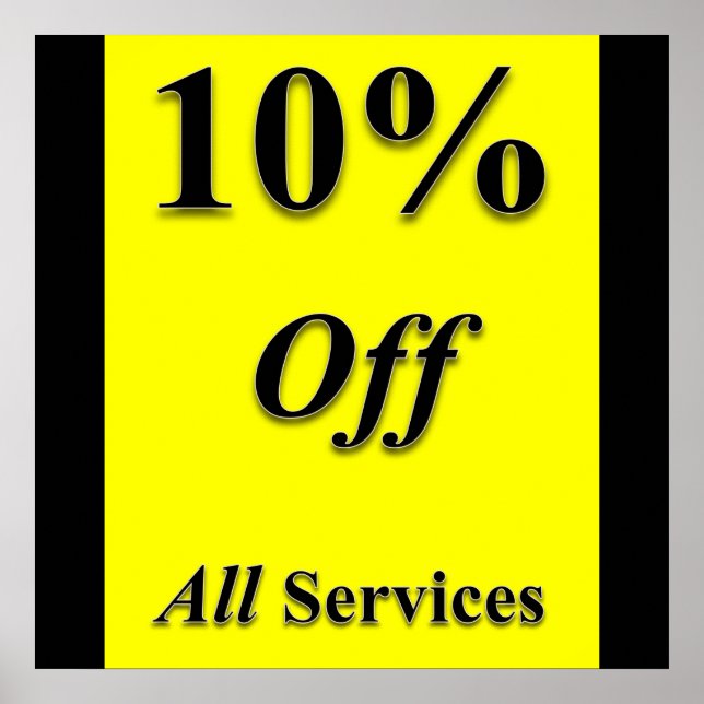 10% de réduction sur les services Poster Matte (Devant)