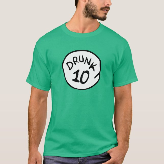 10 DIX ivres de T-shirt (Devant)