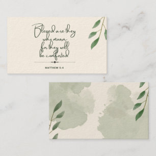 10 Jours d'écriture Verse Cartes   Matthieu 5:4