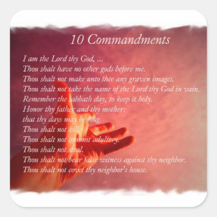 10 Stickers Commandements