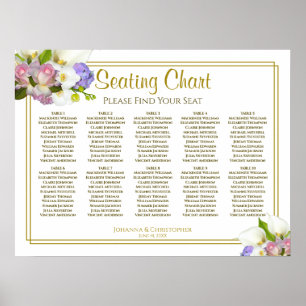 10 Tableau Mariage Plat Pastel Floral