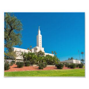10" x 8" temple professionnel de la photo LDS Los