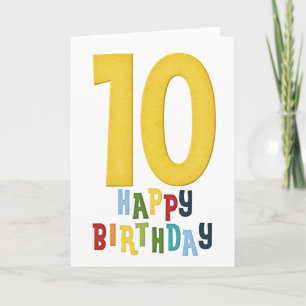 10e année D2 Bonne carte de voeux d'anniversaire