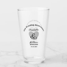 10e anniversaire de Mariage Cadeau verre personnal