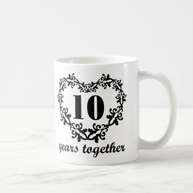 10ème D'anniversaire d'années tasse de cadeau de (Droite)