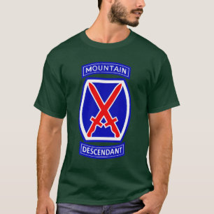 10ème Descendant de Division de montagne - T-shirt