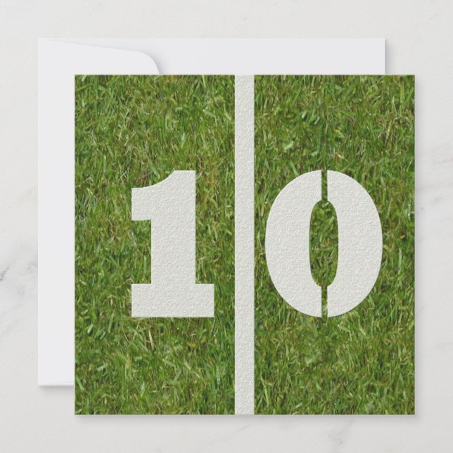 10ème Invitation d'anniversaire (Devant)