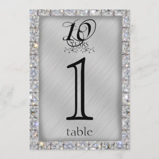 10ème Numéro de Table pour les Noces d'Étain et de