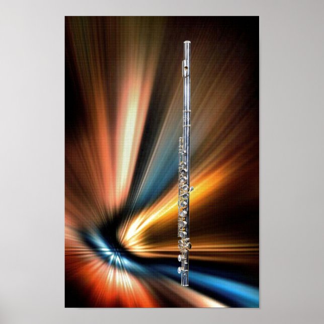 10x14 Poster ou photo en flux pour musicien (Devant)