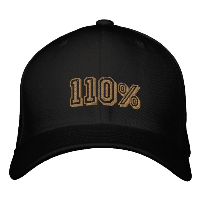 110% Champions d'or Casquette brodé (Devant)