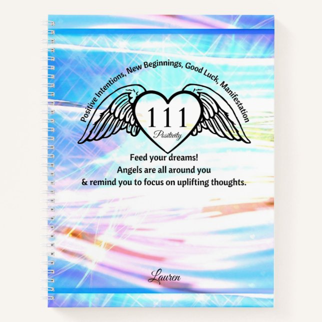 111 Angel Number Gratitude Journal | Name Book (Devant)