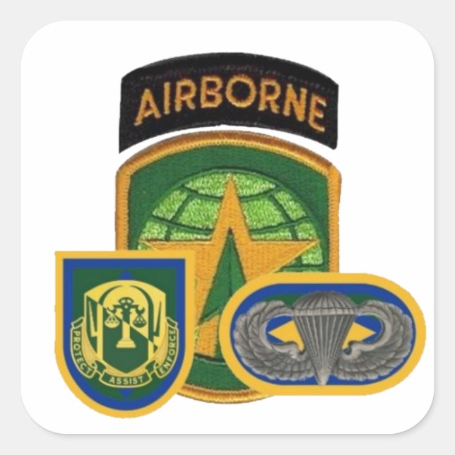 118E STICKERS DE LA COMPAGNIE DE POLICE MILITAIRE (Devant)