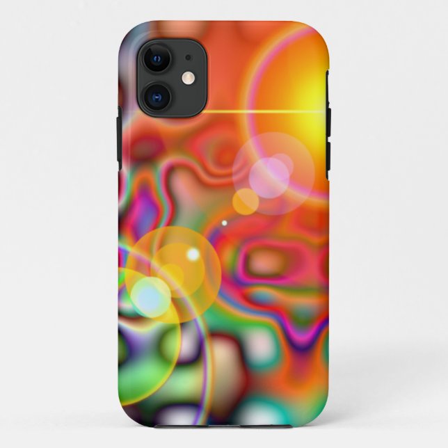 11 abstrait coque iphone lumineux coloré (Dos)