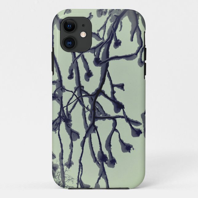 11 Abstrait Nature Tree Neige iPhone / coque ipad (Dos)