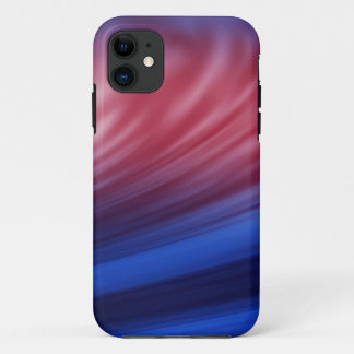 11 Bleu, Rouge pinceau de peinture sur coque iphone