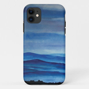 11 Blue Mountains Art iPhone SE + iPhone 5/5S Coque
