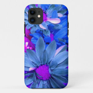 11 Blue N Purple Daisies iPhone 5 coque