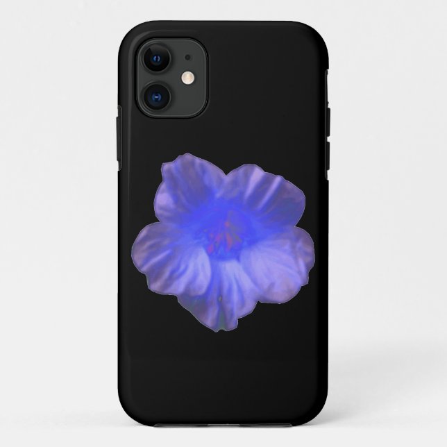 11 Blue Nasturtium Flower iPhone 5 Coque (Dos)